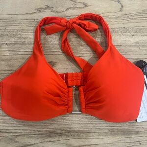 Calia by Carrie Underwood Swim Top Halter Bikini Top Med